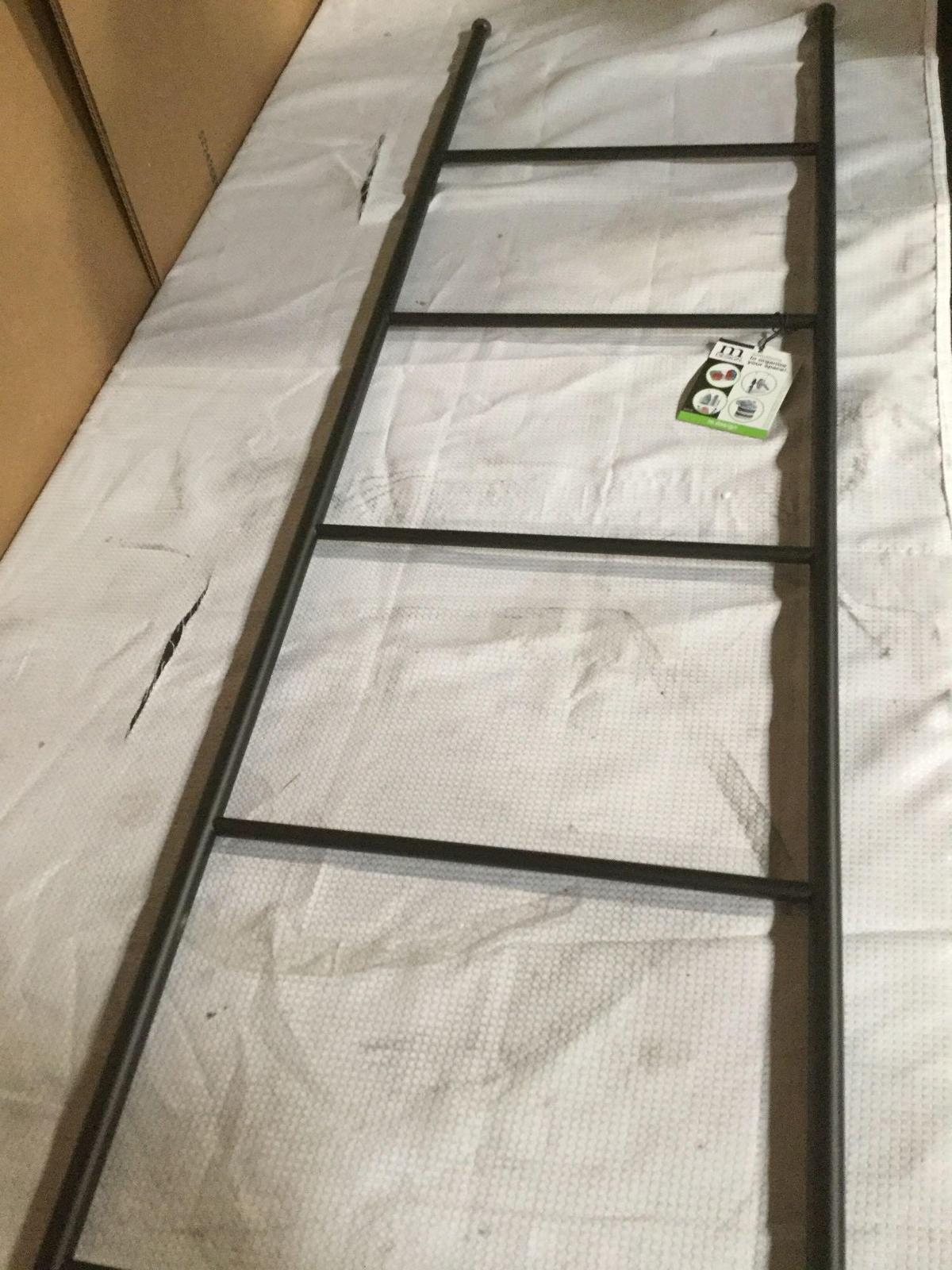Decorative blanket ladder towel shelves
