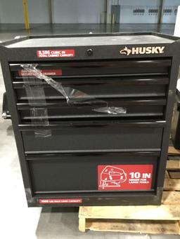 Husky 27 in. 5-Drawer Roller Cabinet Tool Chest in Textured Black