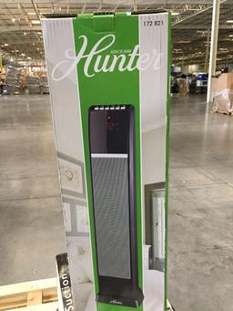 Hunter 30 in. 1500-Watt Digital Ceramic Tower Heater with Remote Control - $69.97 MSRP