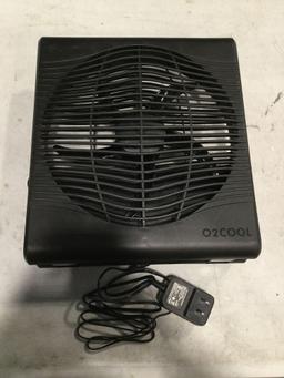 O2COOL 8 in. Black Portable Fan with AC Adapter - $19.88 MSRP