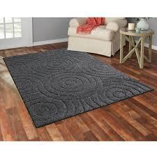 Mainstays Solid Heather Gray Circles Pattern Shag Area Rug - $69.97 MSRP