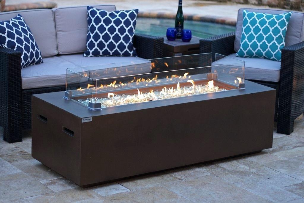 Hampton Bay 42 In Outdoor/Indoor Gas Fire Pit