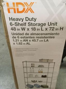 HDX Heavy Duty 6-Shelf Storage Unit