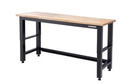 Husky 72-inch Adjustable Workbench with Solid Wood Top