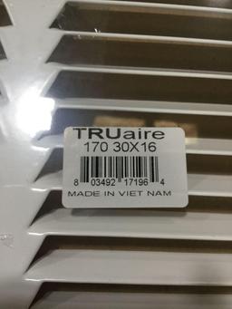 TRUaire - 170 - 16" x 30" White Steel Return Air Grille $30.48 MSRP