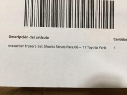 Maxorber Rear Set Shocks Struts For 06-11 Toyota Yaris