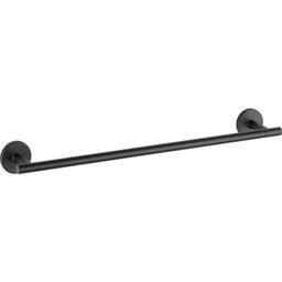 Black iron towel bar