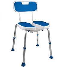 PCP Adjustable Padded Bath Safety Seat With Hygienic Cutout With Backrest - $30.00 MSRP
