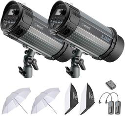 Neewer 500W Studio Strobe Flash Photography Lighting Kit:(2) 250W Monolight,(2) Softbox $189.99 MSRP