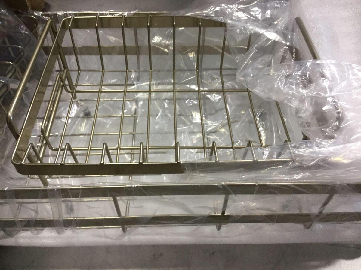 2 Tier Dish Rack, Kitchen Dish Drying Rack