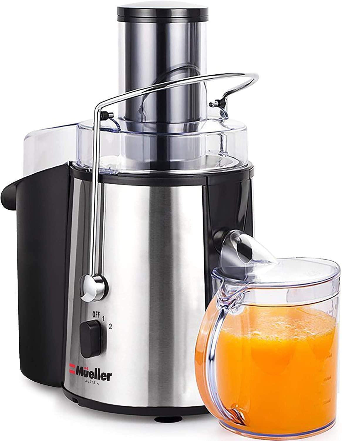 Mueller Austria Juicer Ultra 1100W Power, Easy Clean Extractor Press Centrifugal Juicing Machine