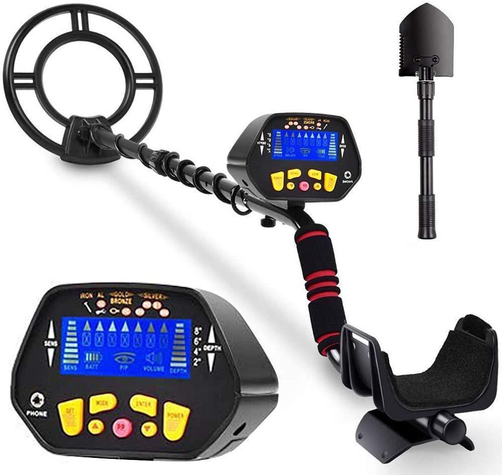 RICOMAX Metal Detector for Adults & Kids - High-Accuracy Metal Detector Waterproof LCD Display