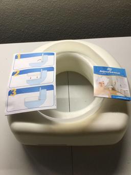 AquaSense Portable Raised Toilet Seat, White, 4 Inches (770-610) - $29.99 MSRP