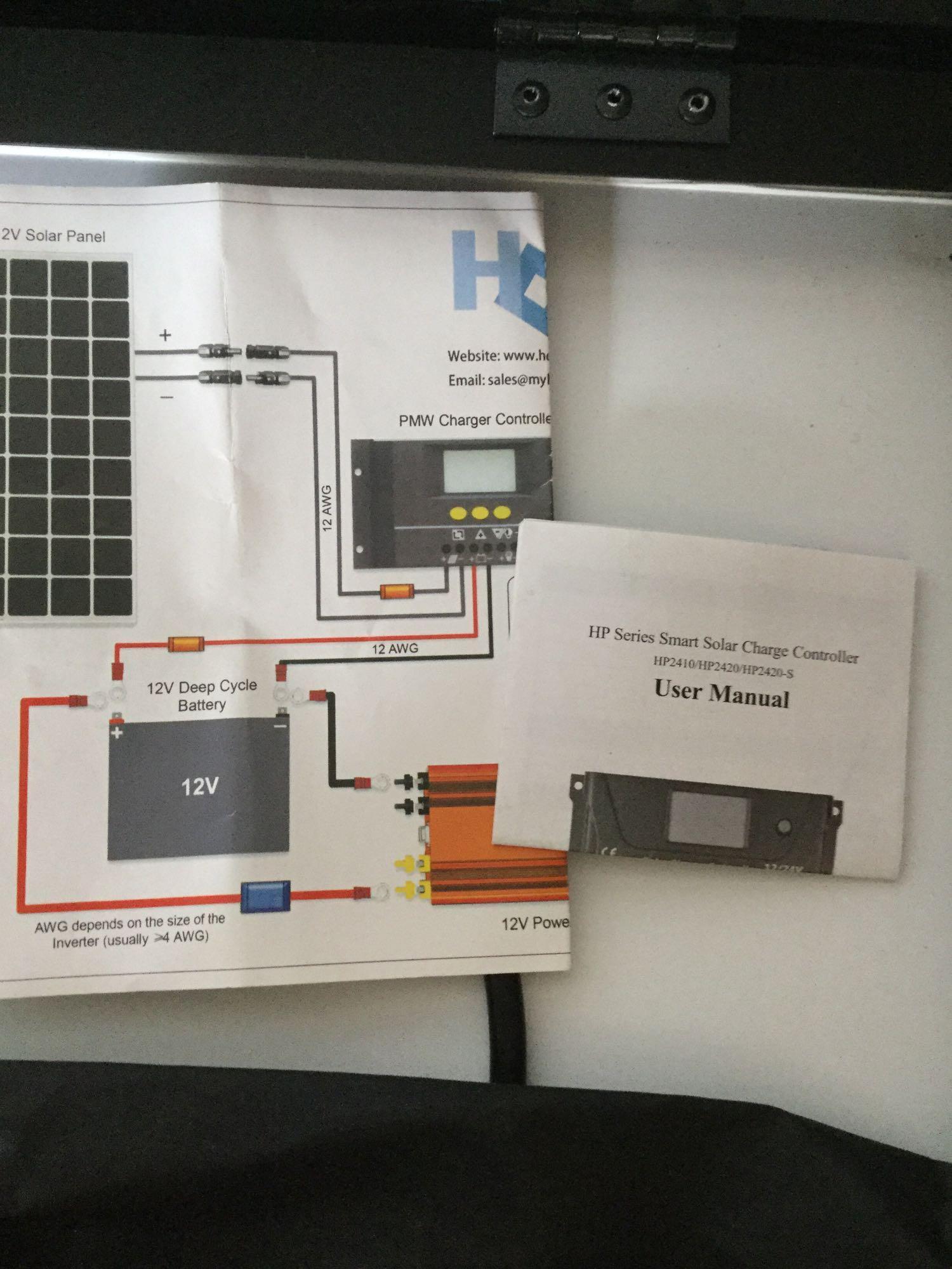 Hqst 100 Watt 12 Volt Off Grid Monocrystalline Portable Folding Solar Panel Suitcase