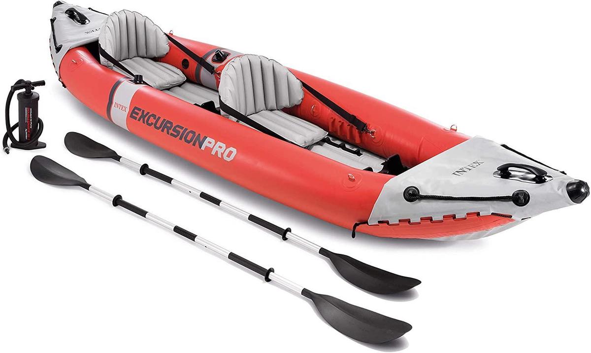 Intex Excursion Pro Kayak, Professional Series Inflatable Fishing Kayak