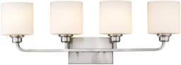 Zeyu 4-Light Vanity Wall Light, Industrial Bathroom Vanity Sconce - $89.99 MSRP