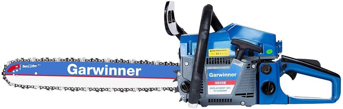 Garwinner 58cc Gas Chainsaws 18 Inch Bar Power Chain Saws, Gas Powered Chainsaw 2 Stroke $136.99MSRP