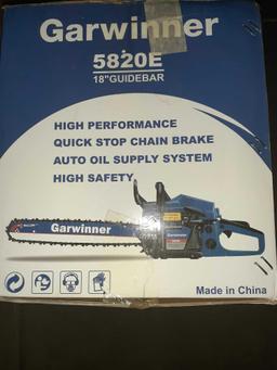 Garwinner 58cc Gas Chainsaws 18 Inch Bar Power Chain Saws, Gas Powered Chainsaw 2 Stroke $136.99MSRP