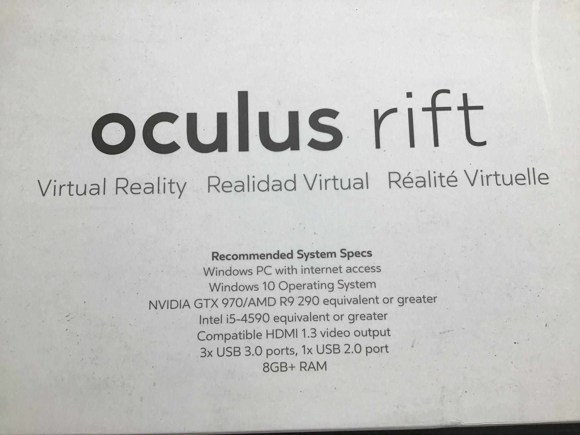 Oculus Rift and Touch Controllers Bundle