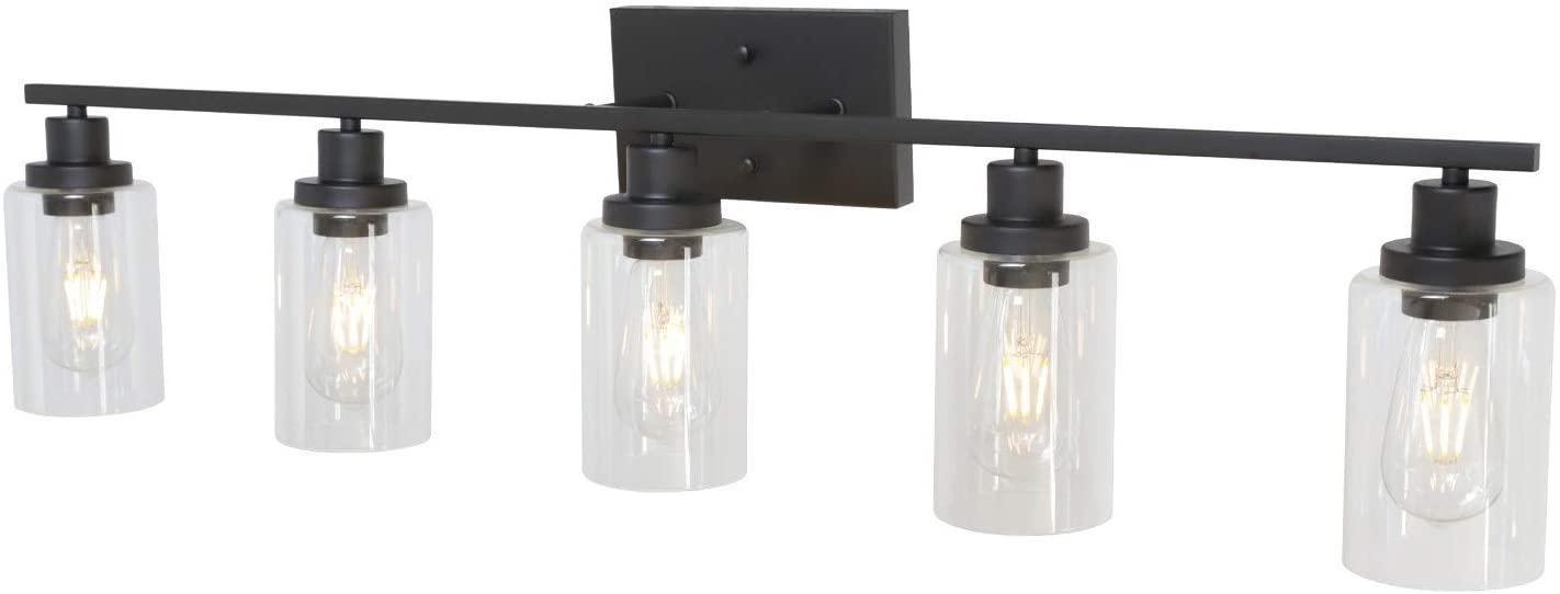 Melucee 5-Light Wall Light Fixtures Oil Rubbed Bronze Wall Sconces - $148.99 MSRP