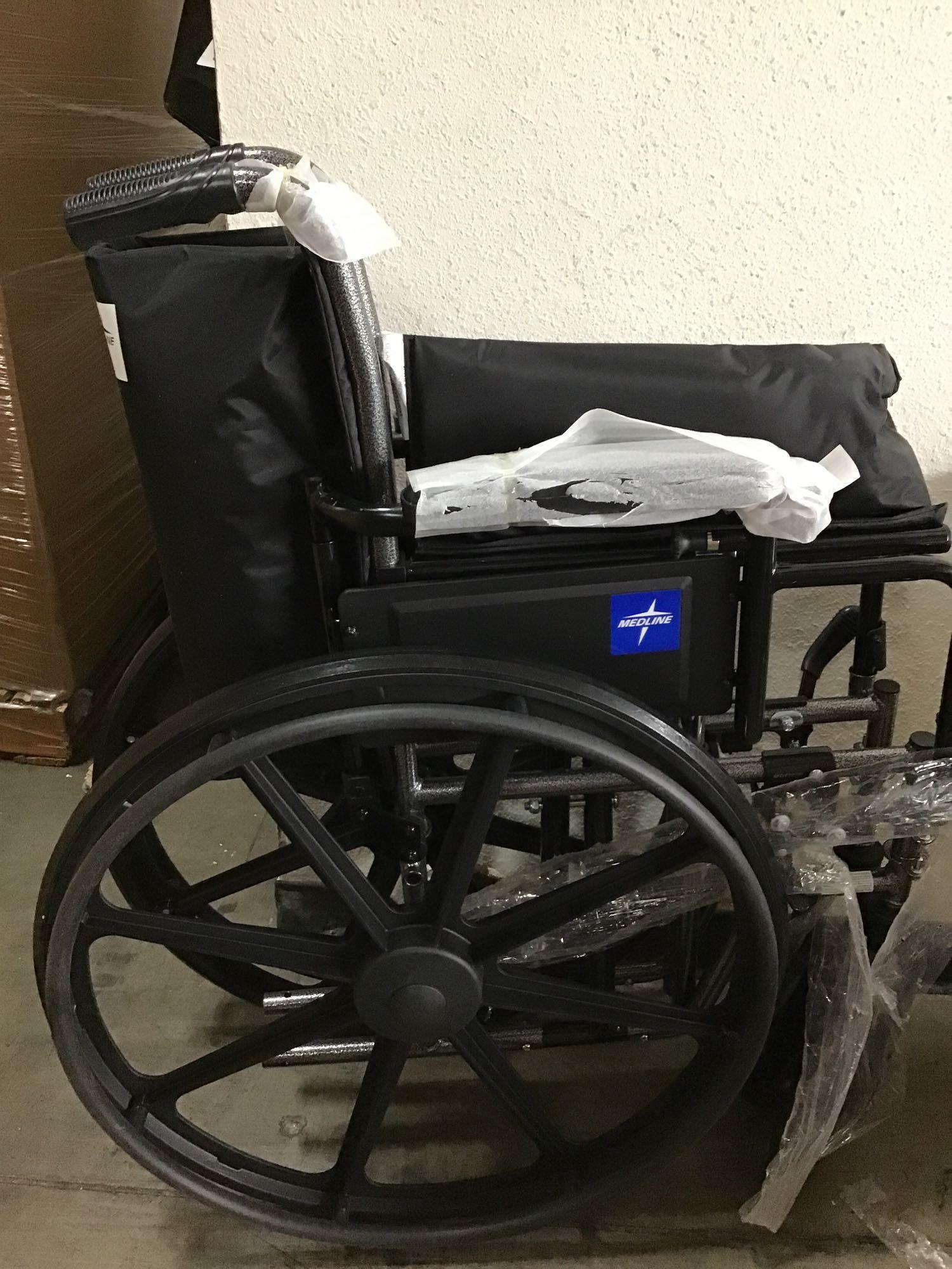 Medline Lightweight and User-Friendly Wheelchair with Flip-Back, Desk-Length Arms $171.17 MSRP