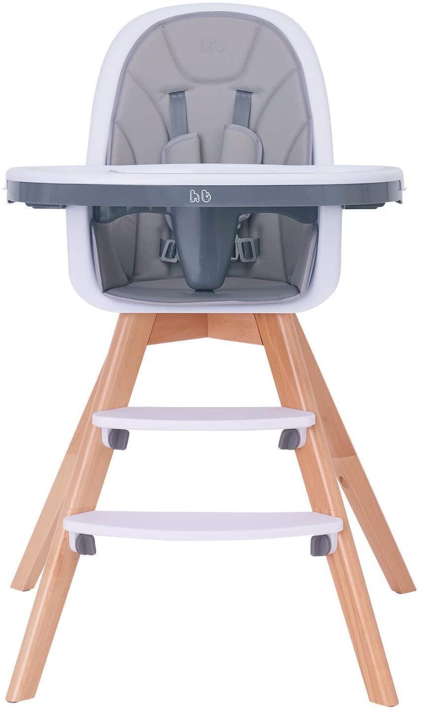 Baby High Chair with Double Removable Tray for Baby/Infants/Toddlers, 4-in-1 Wooden $149.99 MSRP