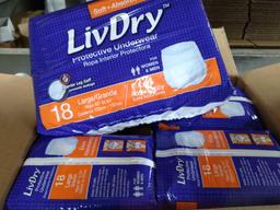 LivDry Adult L Incontinence Underwear, Overnight Comfort Absorbency, Leak Protection, $67.99 MSRP