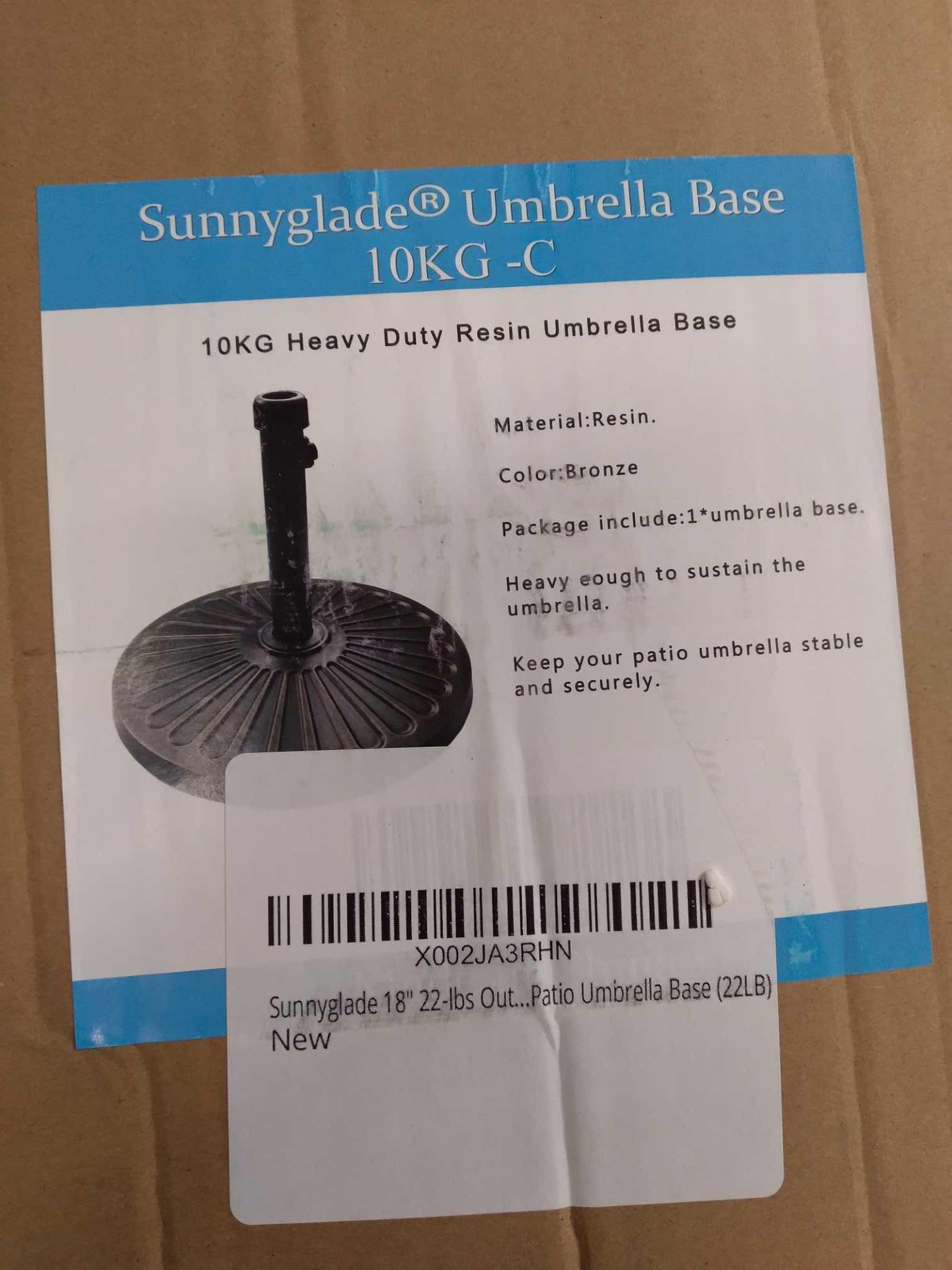 Sunnyglade 18" 22-Lbs Outdoor Living Heavy Duty Round Antiqued Patio Umbrella Base(22LB) $44.98 MSRP