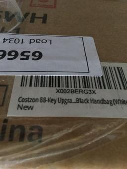Costzon BX-II 88-Key Portable Upgraded Electric Keyboard and Black Handbag (White) - $169.99 MSRP