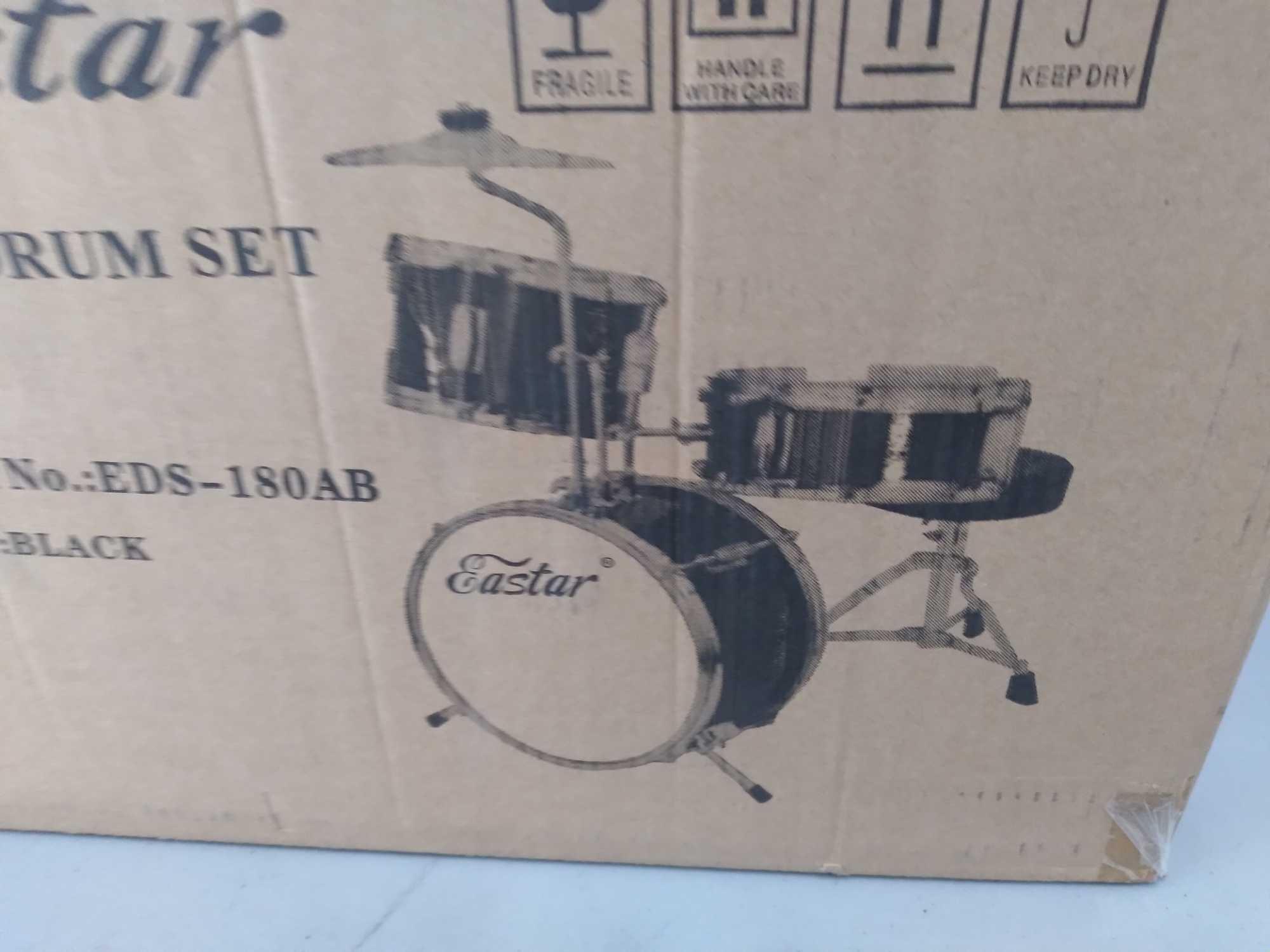 Eastar 14 inch Kids Drum Set Real 3 Pieces with Throne, Cymbal, Pedal and Drumsticks $86.99 MSRP