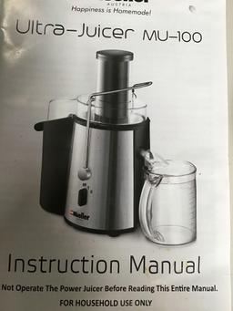 Mueller Juicer Ultra 1100W Power, Juice Extractor MU-100 $135.99 MSRP