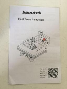 Seeutek 5 in 1 Heat Press Machine 12"x 15" Inch Professional Digital Transfer Sublimation