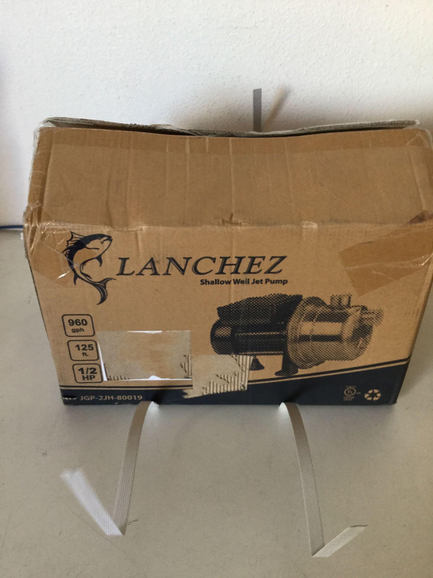 LANCHEZ 1/2 HP Shallow Well Jet Pump Stainless Steel Water Pump Transfer Removal $84.95 MSRP