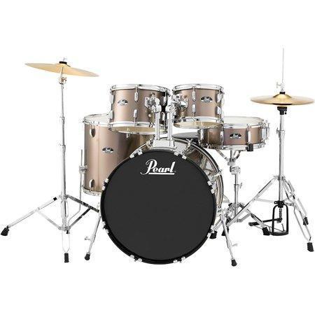 Pearl Roadshow RS525SC/C707 5-Piece Drum Set, Bronze Metallic