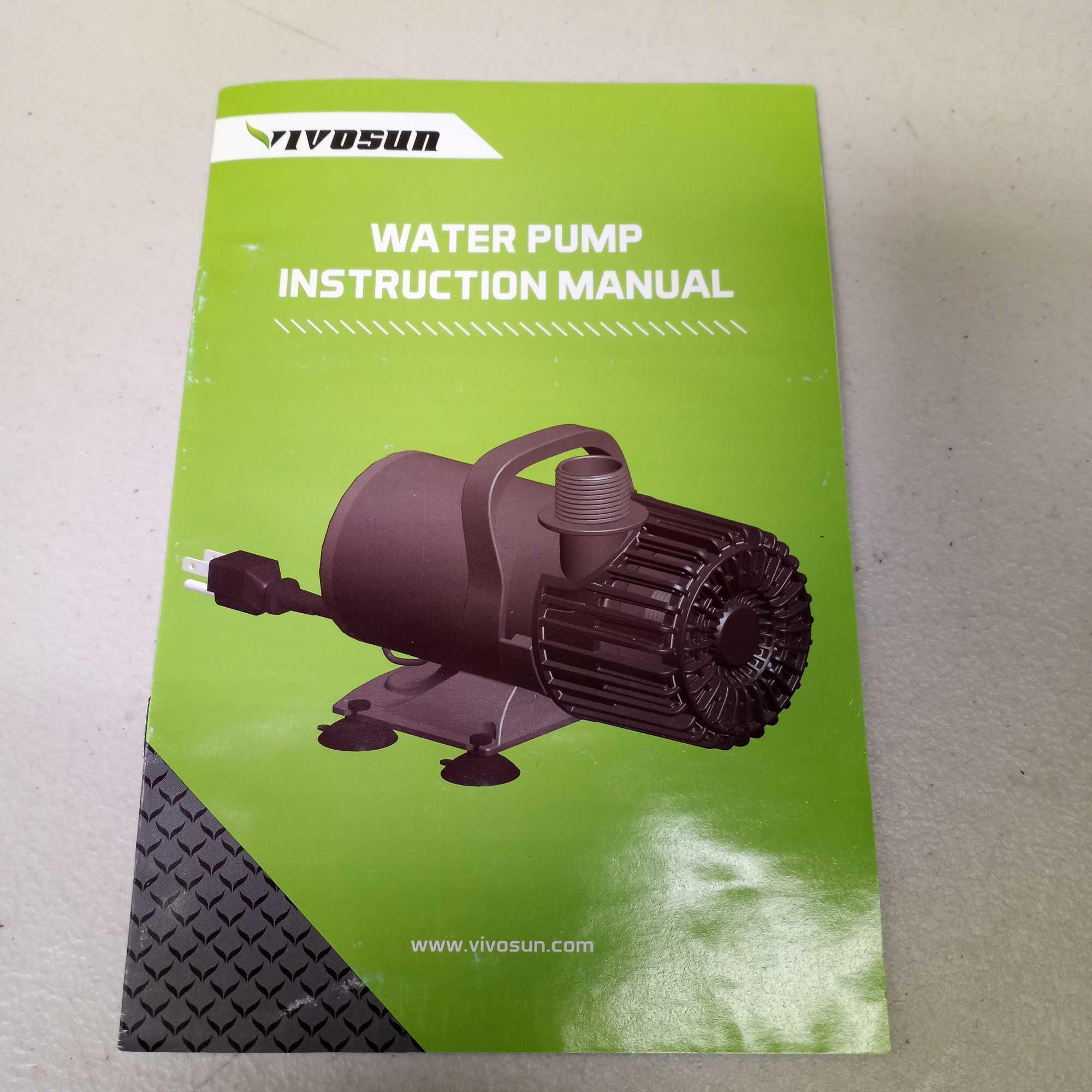 VIVOHOME Electric 100W 1600GPH Submersible WaterPump for Koi Pond PoolWaterfall Fountains $79.99MSRP