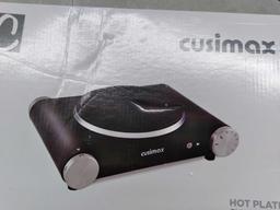 Cusimax Electric Hot Plate, Portable Stove, Countertop Single Burner, 1500W Electric Burner