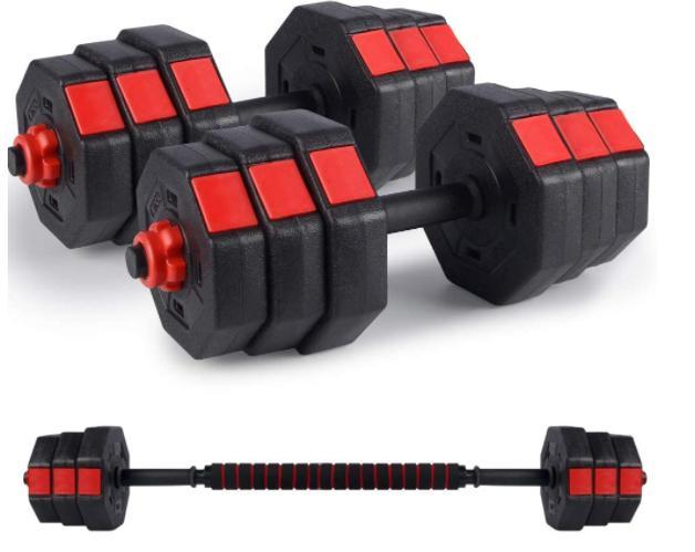 ...Kitclan Dumbbells Set, 44Lbs/66Lbs Adjustable Weight Set, Home Gym Equipment for Men / Women