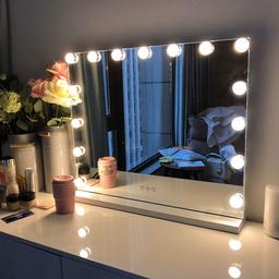 FENCHILIN Large Vanity Mirror with Lights,Hollywood Lighted Makeup Mirror with 15 Bulbs $139.98 MSRP