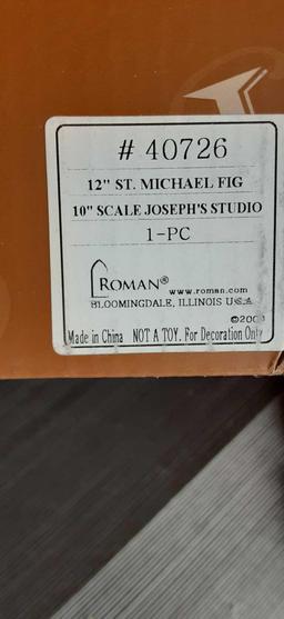 Joseph's Studio by Roman - St. Michael Figure on Base, 10" Scale Renaissance Collection, 12" H,