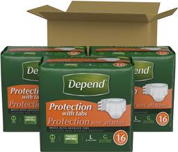 Solimo Incontinence Underwear ; Depend Incontinence Guards for Men; Depend Protection with Tabs Max