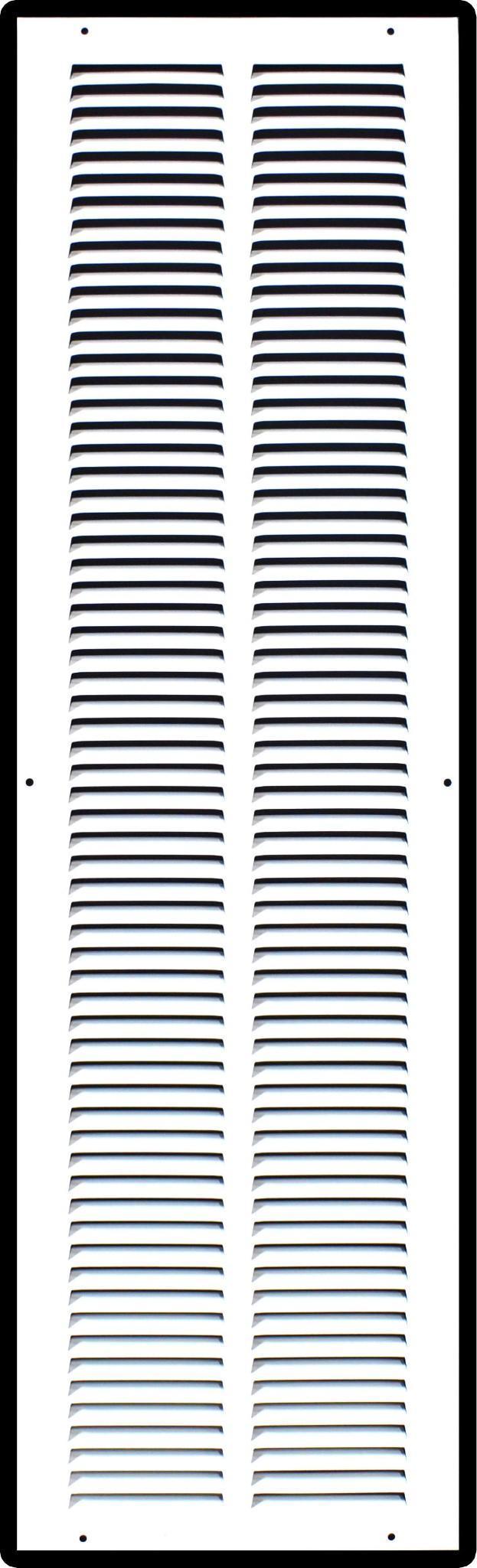 Handua 8" X 32" Steel Return Air Grille | HVAC Vent Cover Grill for Sidewall and Ceiling