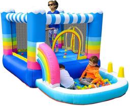 Doctor Dolphin Inflatable Bounce House Jumping Castle Water Slide for Kids $239.99 MSRP