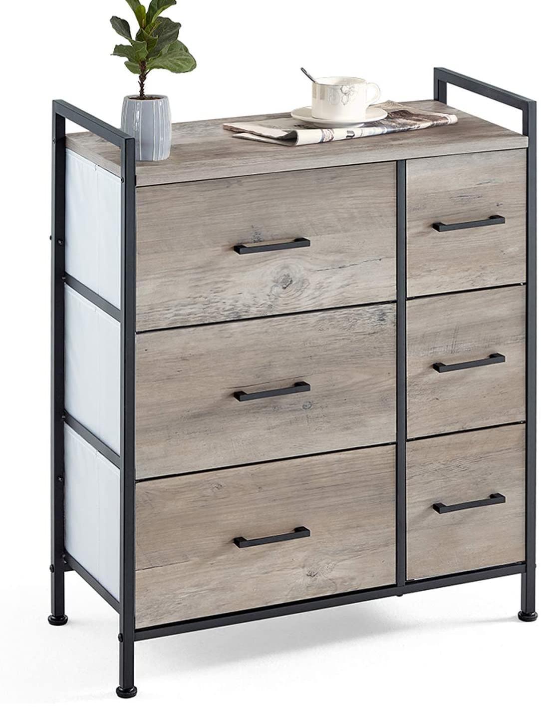 Linsy Home Drawer Dresser,Industrial Wide Storage Tower...LS200E4-A - $108.99 MSRP