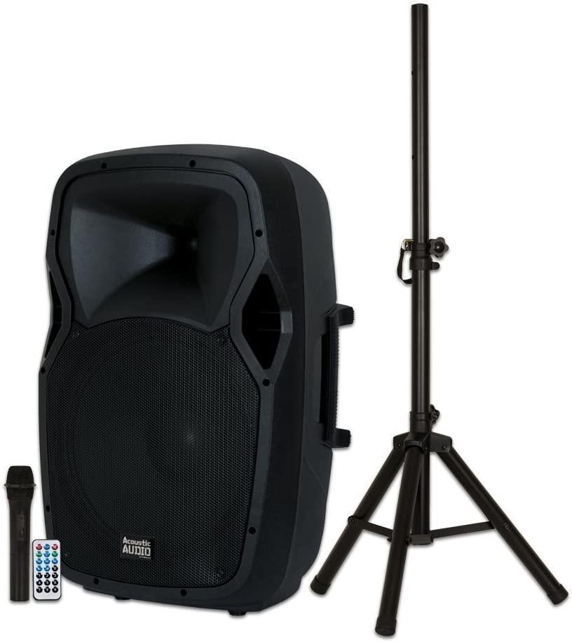 Acoustic Audio by Goldwood 15" Wireless Mic and Speaker Stand
