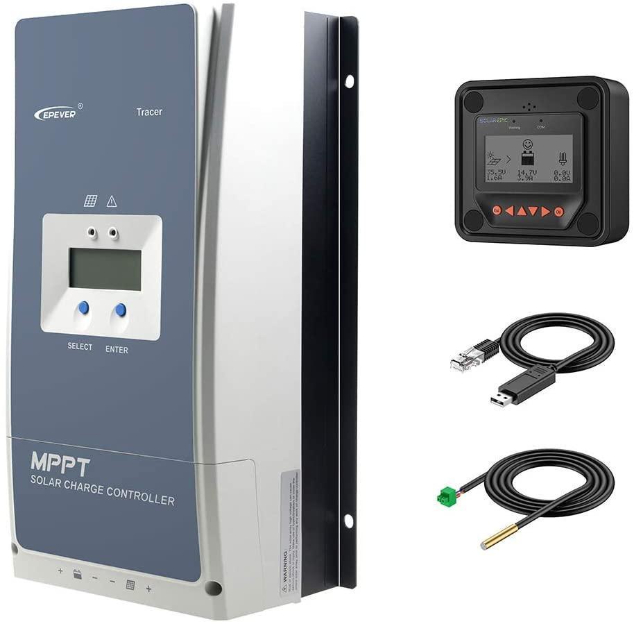 EPEVER MPPT Solar Charge Controller 80A Negative Ground 200V PV Solar Panel Charger - $369.00 MSRP