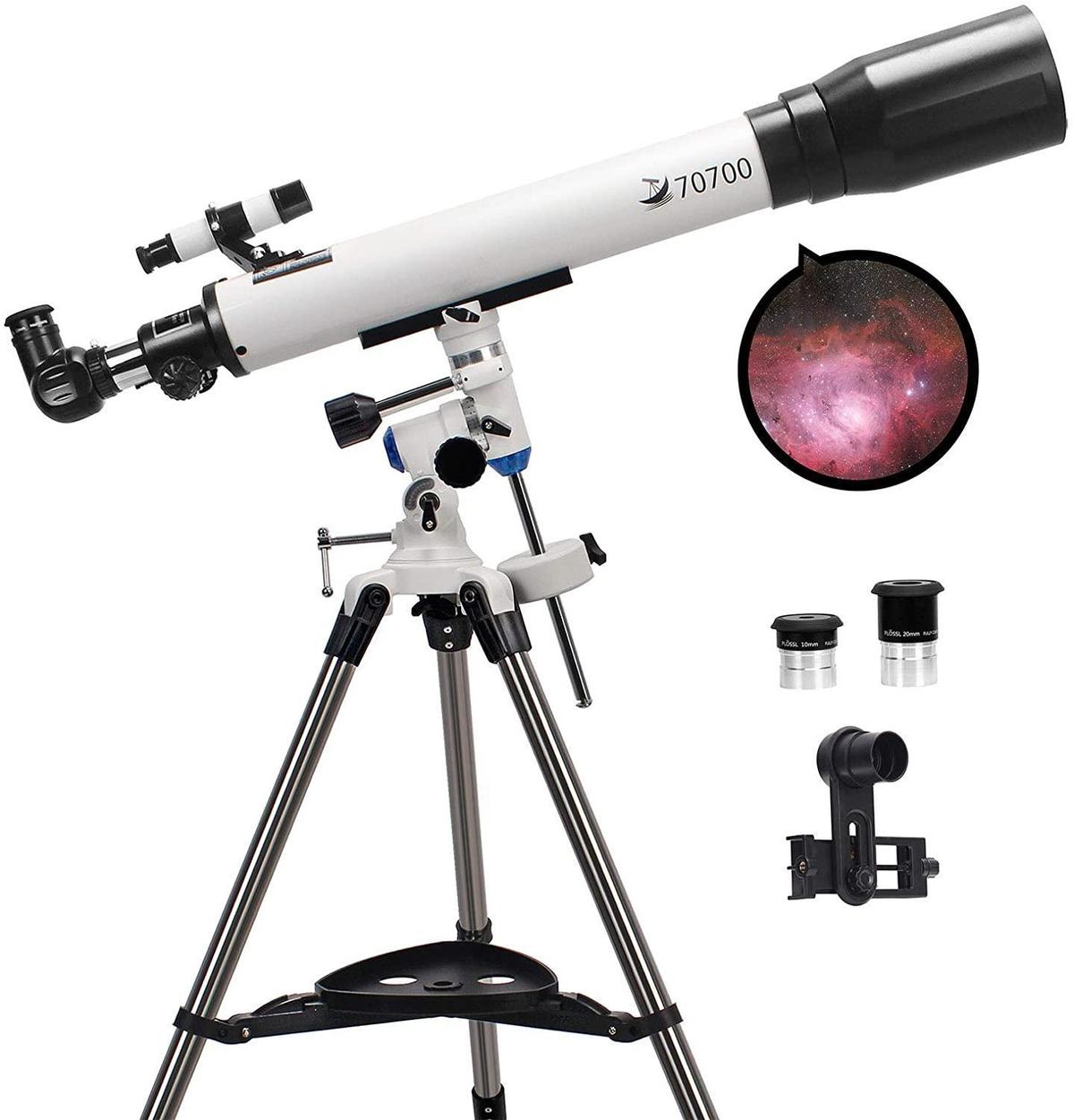 Telescopes for Adults, 70mm Aperture and 700mm Focal Length Professional Astronomy - $249.99 MSRP