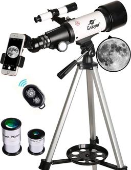 Gskyer Telescope, 70mm Aperture 400mm AZ Mount Astronomical Refracting Telescope For - $79.63 MSRP