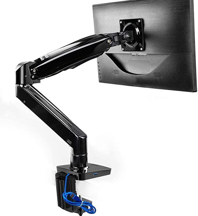 Monitor Mount Stand, Long Single Monitor Desk Mount - $42.49 MSRP