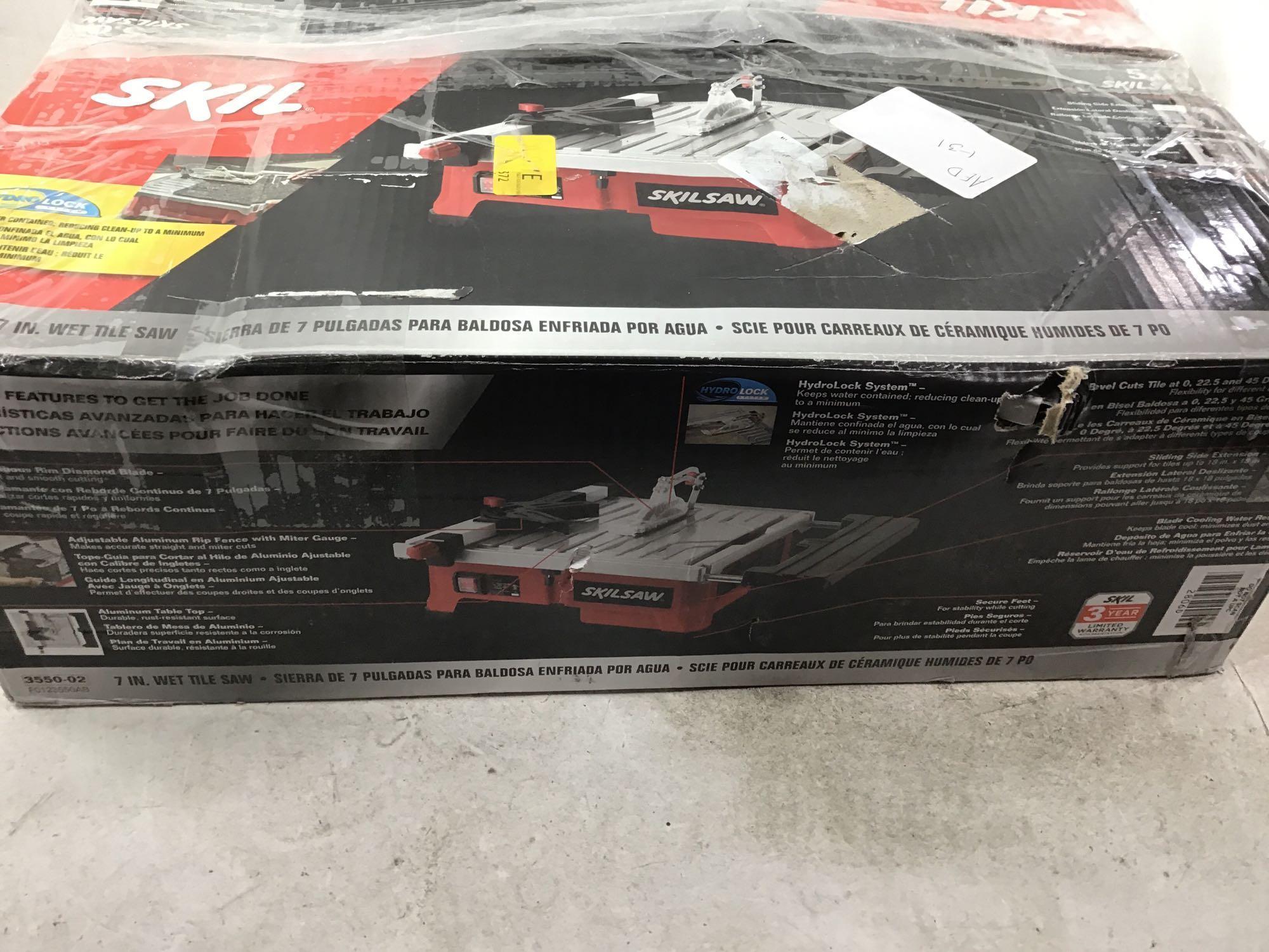 SKILSAW 5-Amp 7-Inch Wet Tile Saw with Hydro Lock System, 3550-02 - $179.93 MSRP