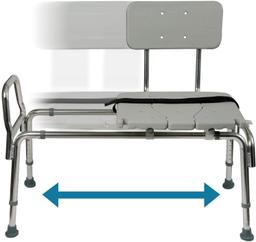 Duro-Med Tub Transfer Bench and Sliding Shower Chair Made of Heavy Duty Non Slip - $149.99 MSRP